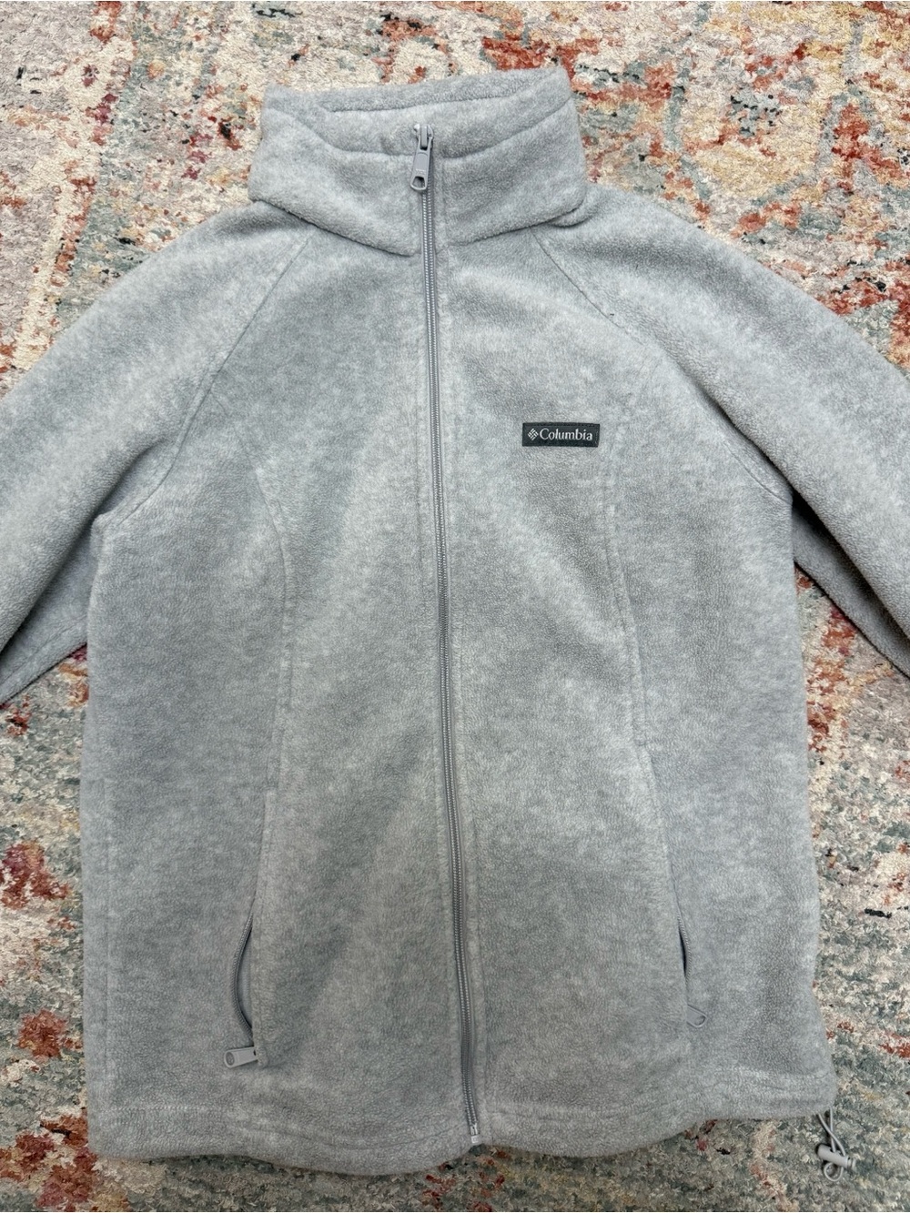 Columbia Gray Zip-Up Fleece Jacket